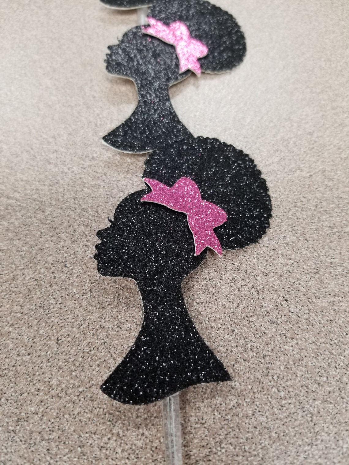 Black barbie cupcake toppers barbie afro cupcake topper | Etsy