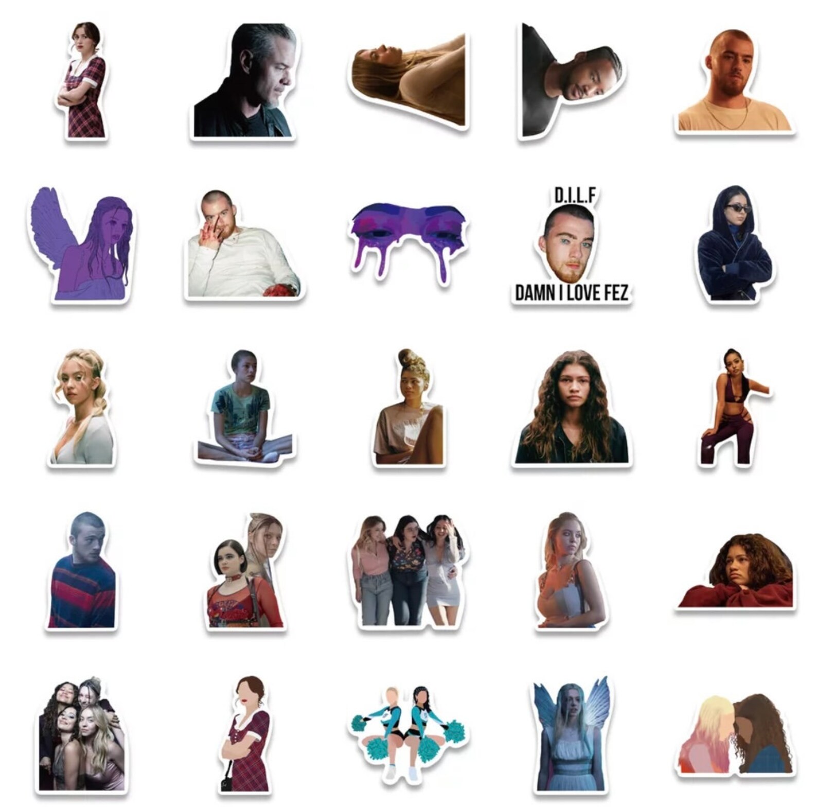 Euphoria Stickers 15 Count Mystery Pack Etsy