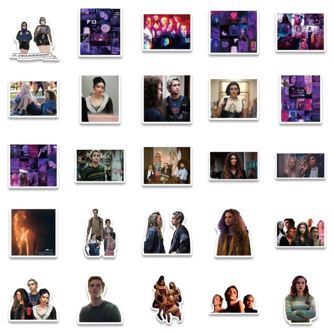 Euphoria Stickers 15 Count Mystery Pack Etsy