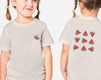Palestine Watermelon Youth & Toddler T-shirt | Palestine Palestinian Kids T-Shirt | Toddler Gift, Fun School Playwear