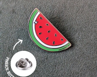 Watermelon Bateekh Enamel Pin | Palestine Flag Falasteen Watermelon | for bags, clothes, hats, lanyards