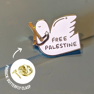 Pin's Palestine libre - Lance-pierres | Paix et Résistance | Entreprise palestinienne | Pour sacs, vêtements, chapeaux, cordons | Idée cadeau de Noël