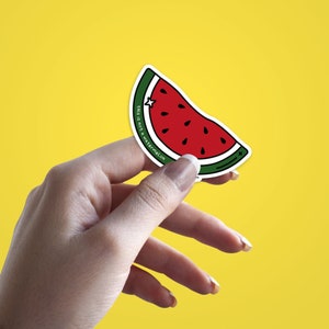 Watermelon Palestine Sticker | Vinyl Decal | Arabic | Arab | Peace | Resistance