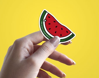 Watermelon Palestine Sticker | Vinyl Decal | Arabic | Arab | Peace | Resistance