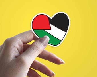 Palestine Flag Stickers |  Vinyl Decal | Arabic | Palestinian | donate and support