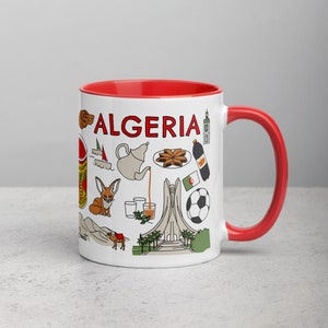 Algeria Mug | Arab Amazeigh | Algiers El Djazaïr | Middle East & North Africa Country Cup, Arab Heritage