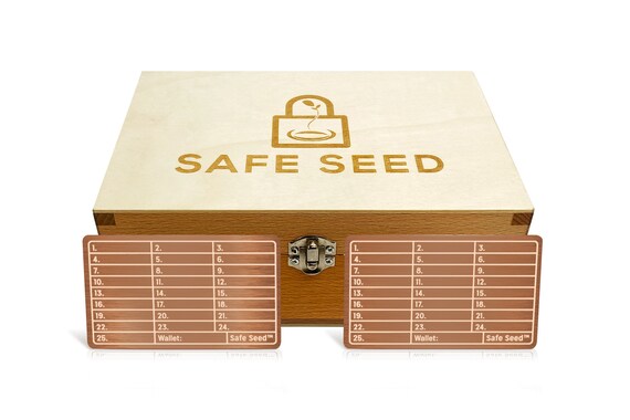 Safe Seed Copper 12-25 Word Recovery Passphrase Metal Stamp Plate Cold Storage Ethereum Bitcoin Monero Ledger Trezor Keepkey 2 PACK - UK