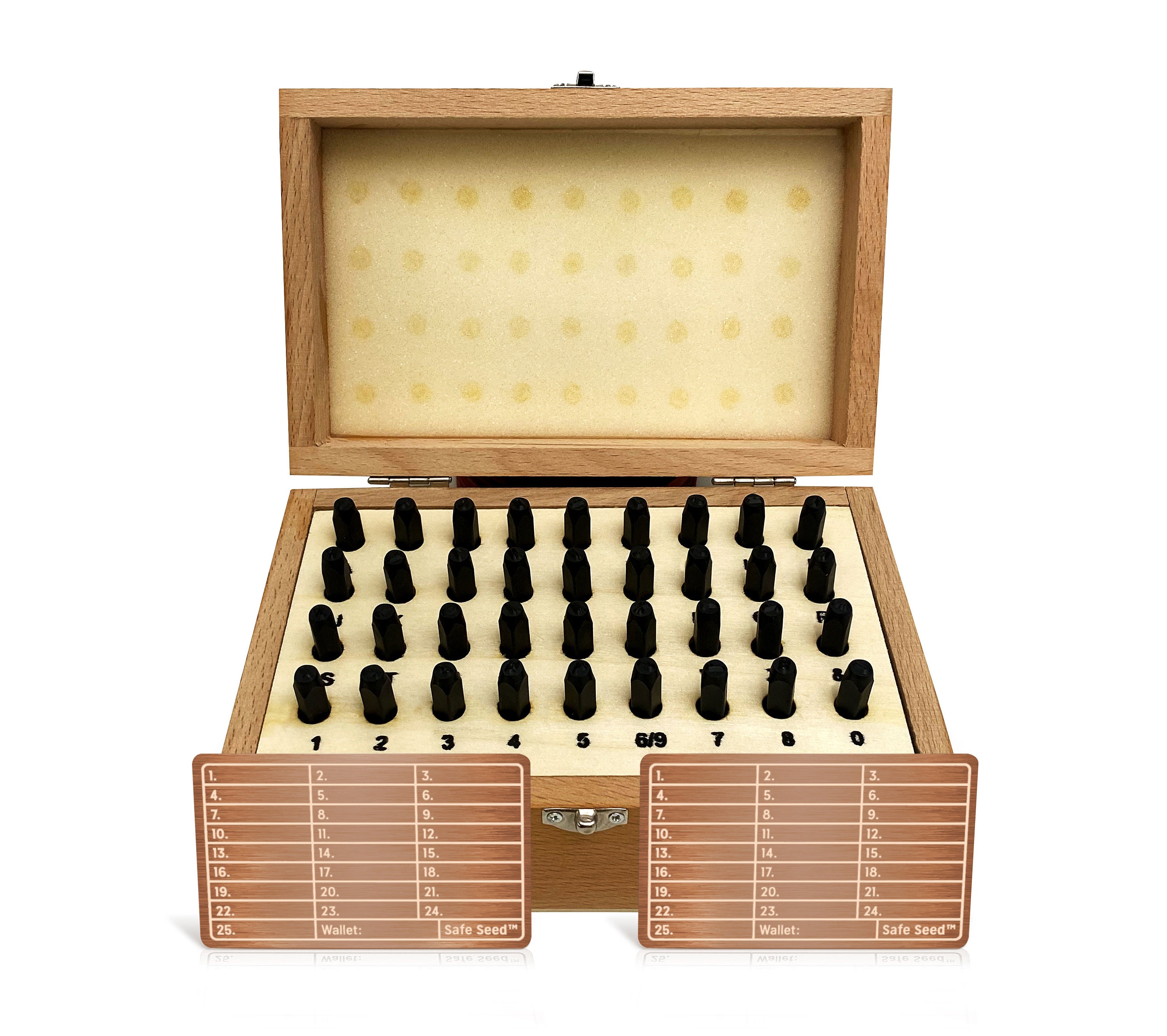 Safe Seed Copper 12-25 Woordherstel Wachtwoordzin Metalen stempel KIT Koude  opslag Ethereum Bitcoin Monero Ledger Trezor KeepKey Cryptovaluta - Etsy  Nederland