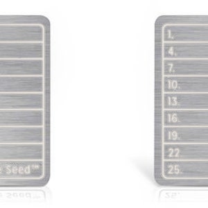 Placa de sello de metal Safe Seed Titanium de 12 a 25 palabras para recuperación de contraseña, almacenamiento en frío, Ethereum, Bitcoin, Ledger, Trezor, KeepKey, Crypto, paquete de 2