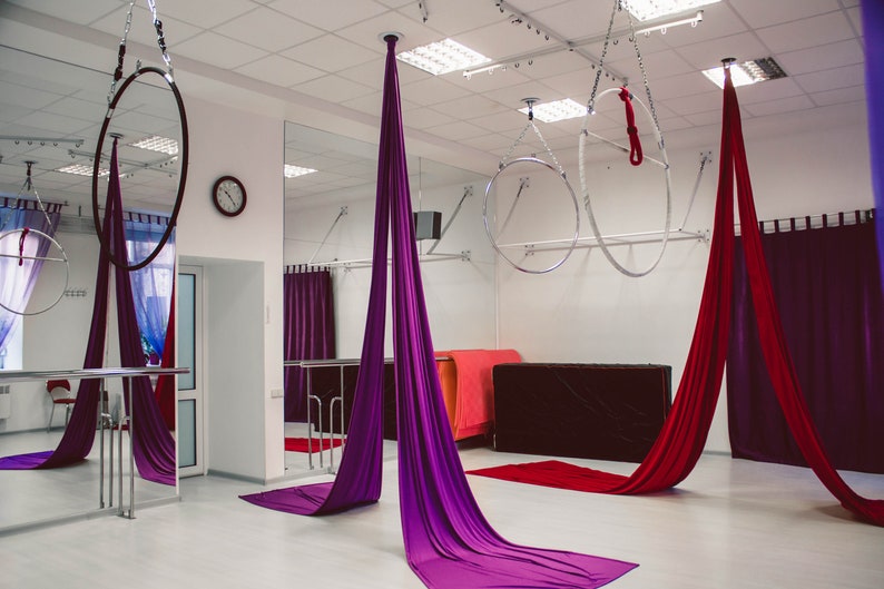 Aerial Silks With swivel Aerial Fabric. All Color Options Etsy