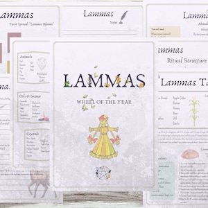 Lammas Printable Guide: Wheel of the Year Grimoire Pages | Book of Shadows | Lammas Correspondences & Rituals | Witch’s Guide