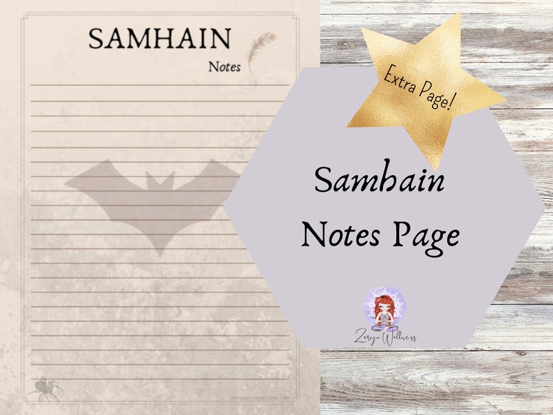 Samhain Printable Guide Antique Style: Wheel of the Year - Etsy
