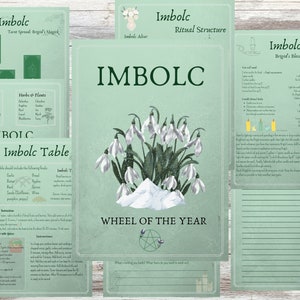 Imbolc Printable Guide: Wheel of the Year Grimoire Pages | Book of Shadows | Imbolc Correspondences & Rituals | Witch’s Guide