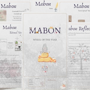 Mabon Printable Guide: Wheel of the Year Grimoire Pages | Book of Shadows | Mabon Correspondences & Rituals | Witch’s Guide