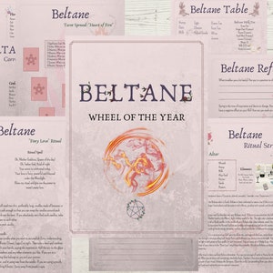 Beltane Printable Guide: Wheel of the Year Grimoire Pages | Book of Shadows | Beltane Correspondences & Rituals | Witch’s Guide
