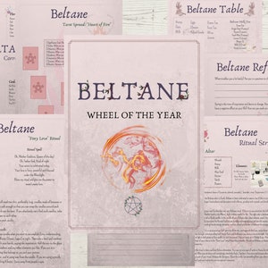 Beltane Printable Guide: Wheel of the Year Grimoire Pages | Book of Shadows | Beltane Correspondences & Rituals | Witch’s Guide