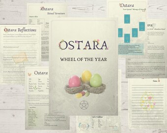 Ostara Printable Guide: Wheel of the Year Grimoire Pages | Beginner Witch Sabbat Guide