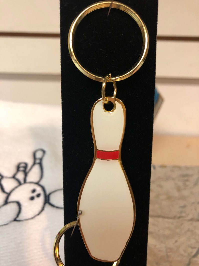 Bowling Pin Key Fob