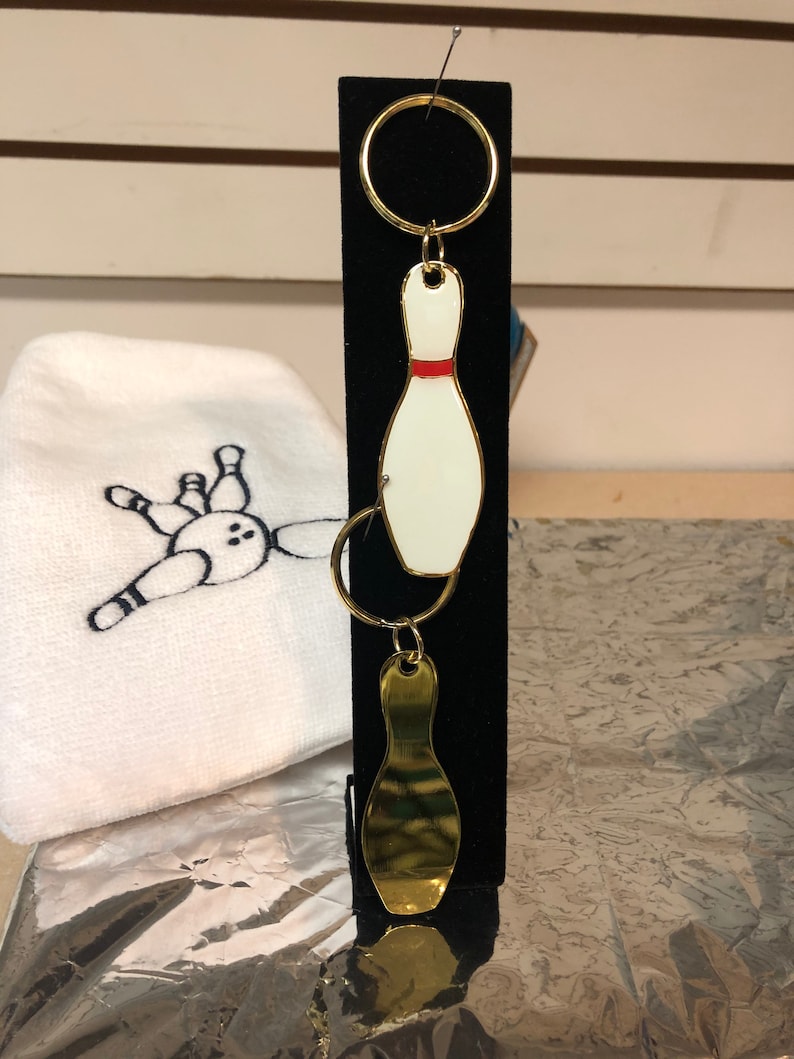 Bowling Pin Key Fob