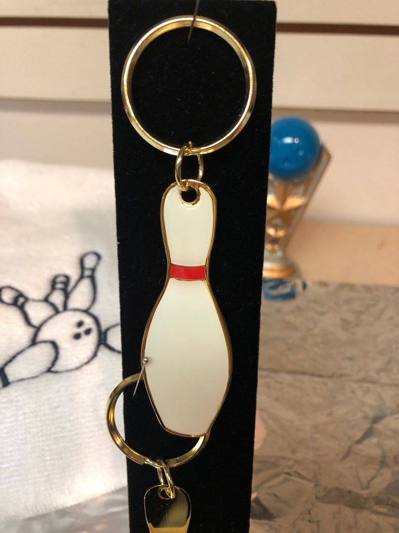 Bowling Pin Key Fob