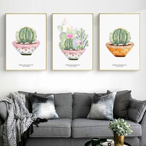 3er Set Kaktus Druck, Kaktus Wand Kunst, Sukkulenten Druck, Sukkulenten Wand Druck, Kaktus Kunst, Kaktus Poster, Kinderzimmer Dekor, Kaktus Kunst Dekor
