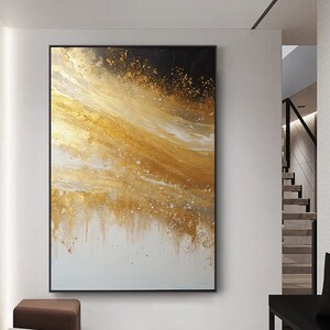 Elevate Your Space with Art: Abstract Gold Leaf Texture - Wall Art Printable, Creative Expression, Elegant Design, Art Deco, Modern Artistry