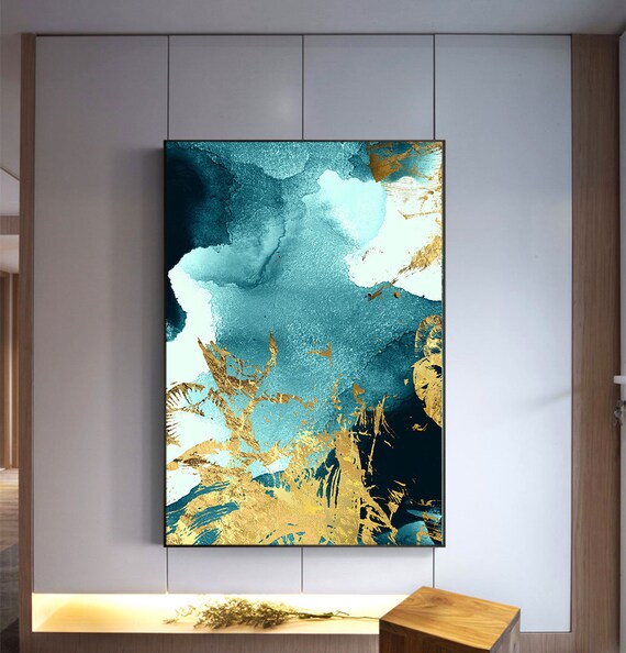 Gold foil painting discount