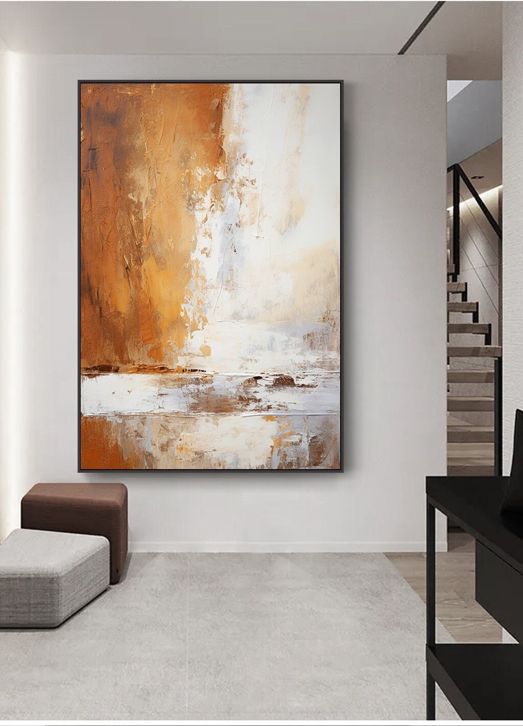 Abstrakte Gold Glitzer Leinwand Wand Kunst Dekor, Digital bedruckbar