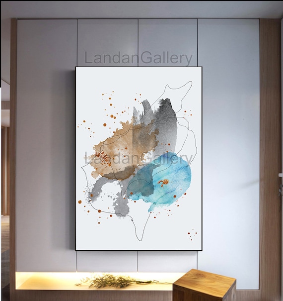 Original Printable Wall Art Watercolor Painting Abstract | Etsy Original Printable Wall Art Watercolor Painting Abstract | Etsy