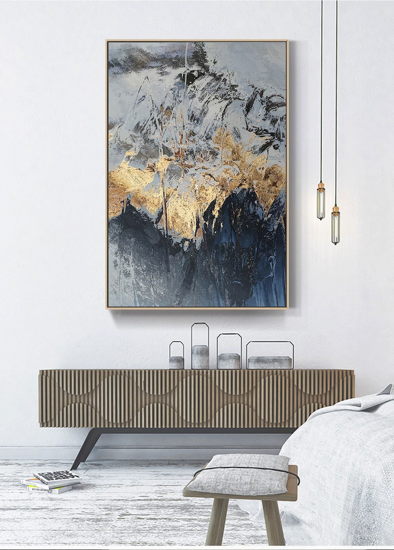 Abstract Extra Large Wall Art Mountain Print Wall Art on Etsy UK