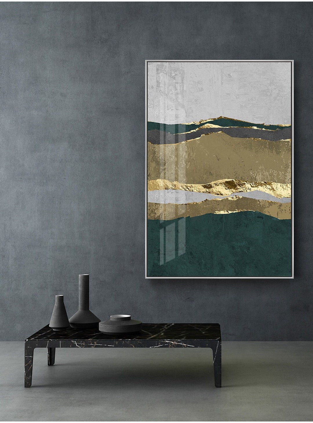 Shine Bright With Gold Glitter Wall Art, Printable Wall Art for a