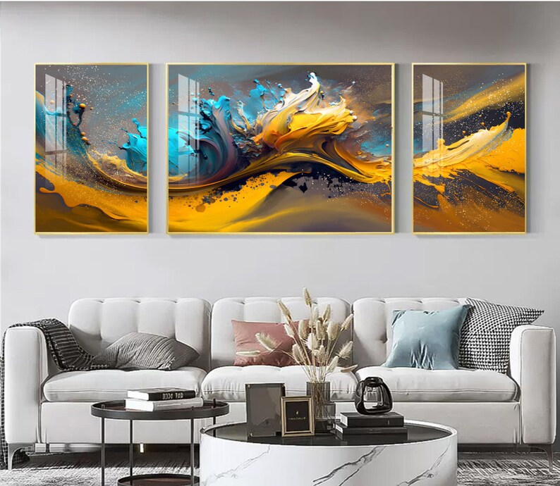 TV Art, Abstract digital Artwork, Creative Individuation wall art printable, Swirling patterns of smoke or mist image 2