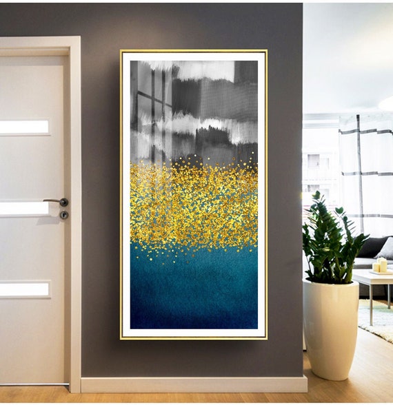 Abstract Black White brushes effect Bright Color Drop Canvas Art Modern Painting Poster Print Living Room Aisle Entrance Artistic Wall Decor
