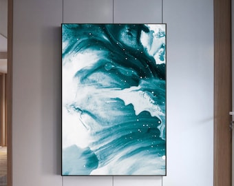 Ocean Poster, Surf Art Print, Beach Surf Printable, Aerial Print, Ocean Wave Art, Modern Beach Print, Digital Printable Sea art, Beach print