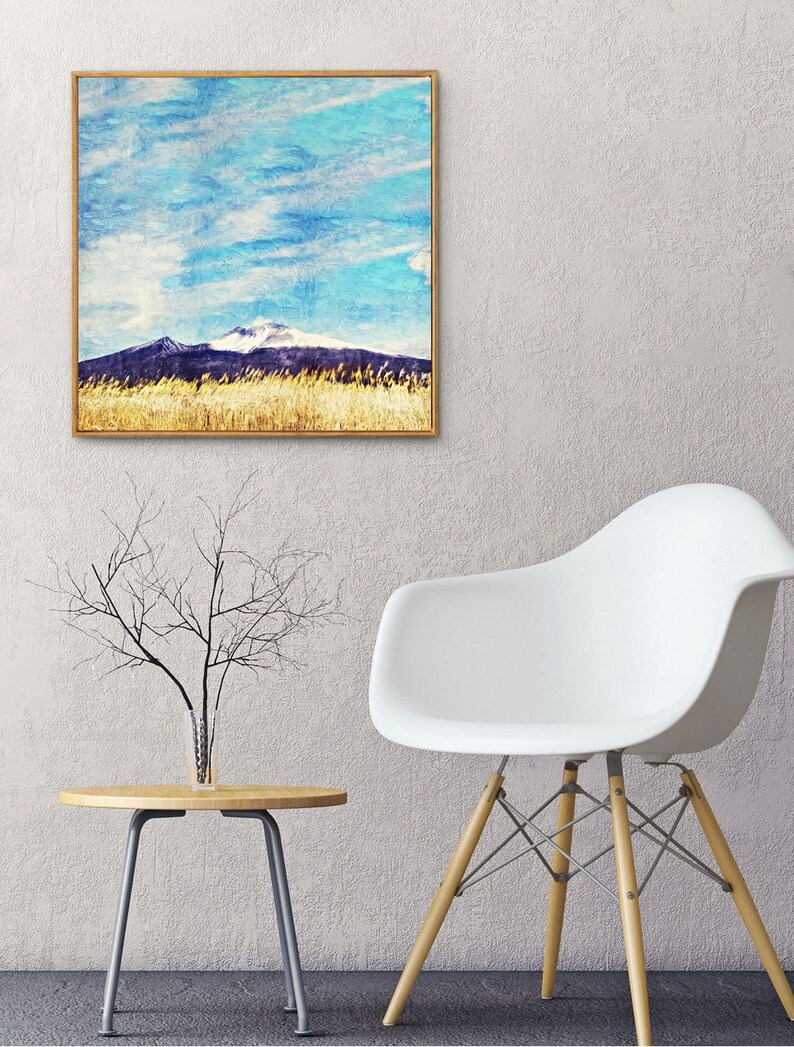 Snow Mountain Wall Art Snow Mountain Digital Wall Art Etsy