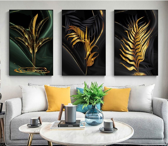 Add Instant Charm To Any Wall With Gold Leaf Paint