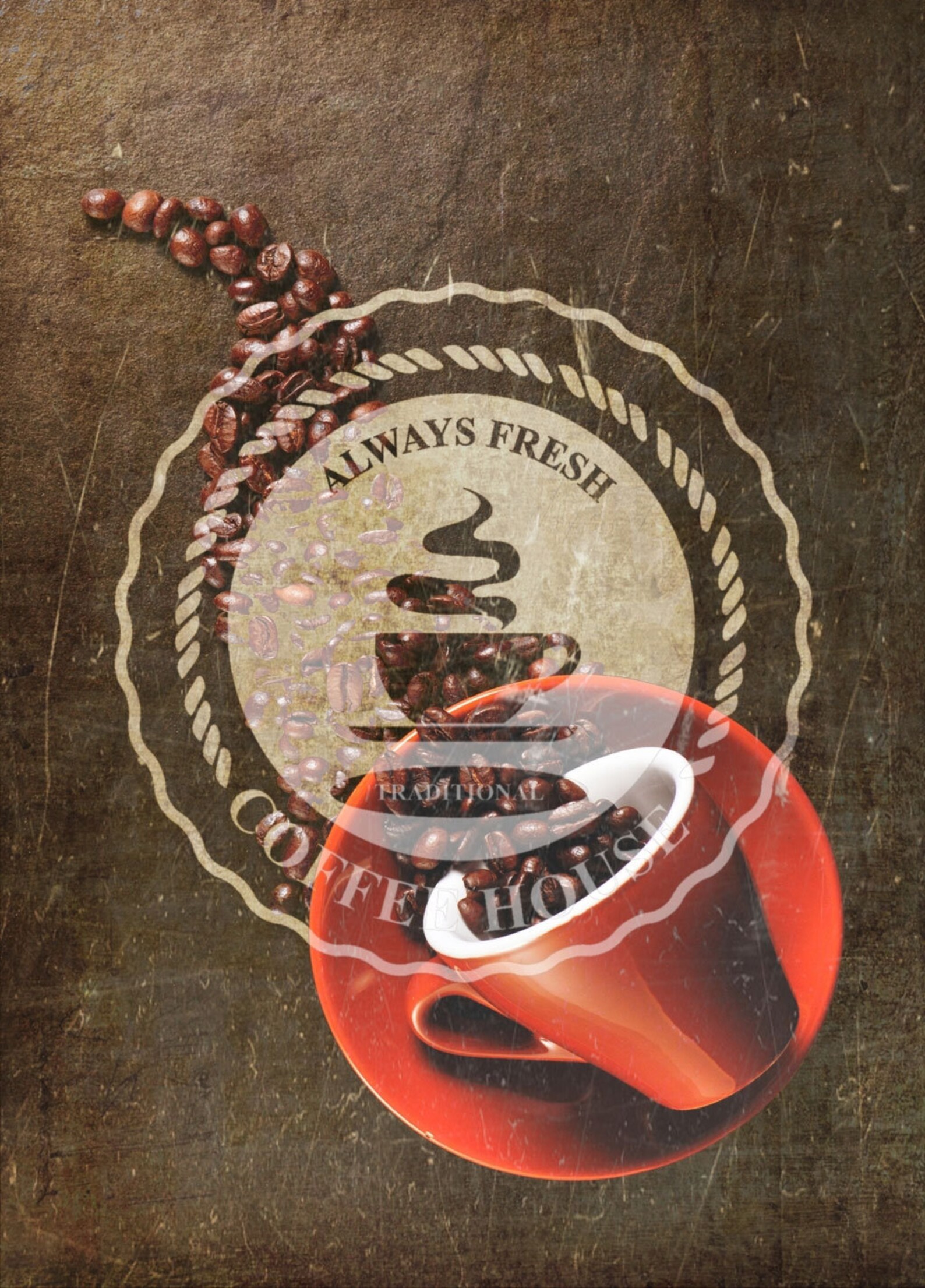 3 Sets of Coffee House Wall Art Printable Phonograph Instant Etsy