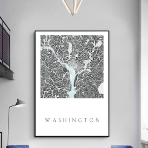 Aangepaste volgorde aanvaardbaar, Washington kaart afdrukbaar, Washington DC kaart afdrukken, Washington DC, kaart van Washington DC, kaart van de VS, kaart van Amerika