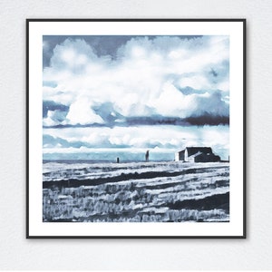 Stampe di onde astratte, stampa oceano blu, arte STAMPABILE costiera, stampa di onde oceaniche, decorazione poster oceano, stampa di illustrazioni, decorazione spiaggia d&#39;acqua