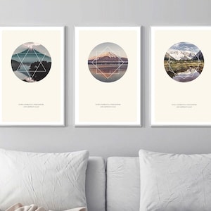 Set of 3 snow mountain print, Photography, mountains poster,40x60,16x24, Nature Wall Art, forest print set, Nature Prints, forest print set