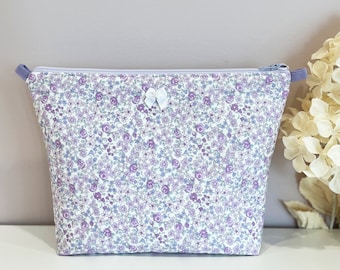 Makeup pouch PDF sewing pattern and tutorial / Pattern and tutorial for sewing makeup pouch in PDF