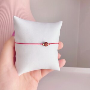 Pulsera de hilo rojo de protección, pulsera roja de Kabbalah, pulsera de buena suerte, pulsera de amistad, hilo rojo, cuerda roja, pulsera Mal De Ojo imagen 5