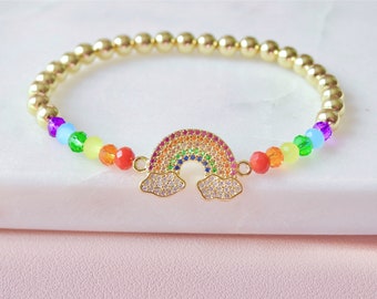 Pride Bracelet for Men and Women, LGBT CSD Festival Jewelry, Gay Lesbian Bisexual Bi Transgender, Handmade Boho Ethno Style, Rainbow