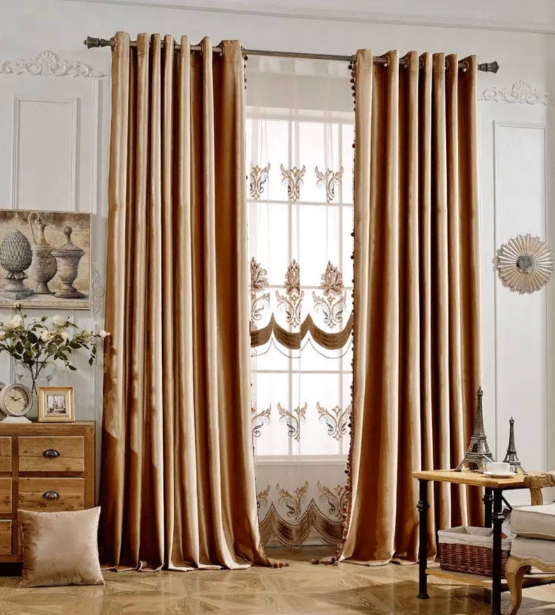Luxus samt Boho Vorhänge für Wohnzimmer. Einfache moderne | Etsy