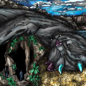 Signed &quot;Distant Meowntains&quot; Print