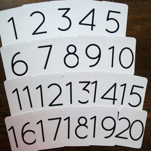 数字フラッシュカード | 印刷可能なホームスクール幼稚園ミニマリスト