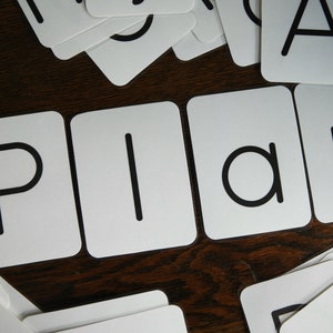 Alphabet Flashcards - Printable Uppercase, Lowercase and Red vowel set