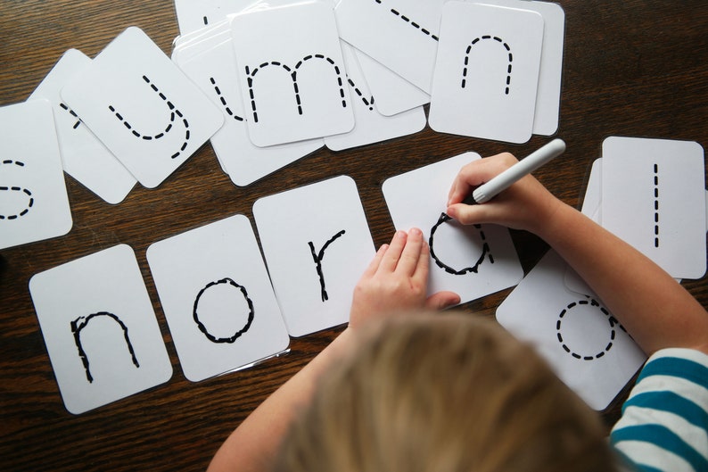 Alphabet Dash Flashcards Printable Uppercase and Lowercase Etsy