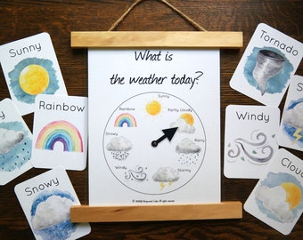 Weather chart and Weather Cards | Homeschool Daily Rhythm Nature Studies