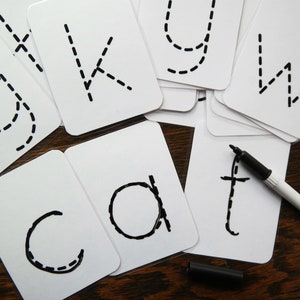 Alphabet dash Flashcards - Printable Uppercase and Lowercase | Preschool, Charlotte Mason, Homeschool, Printable